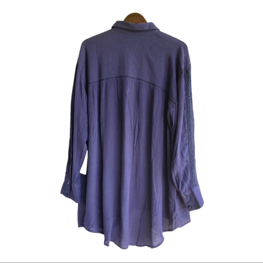 Roaman’s navy tunic. Size 12w - Picture 3 of 9